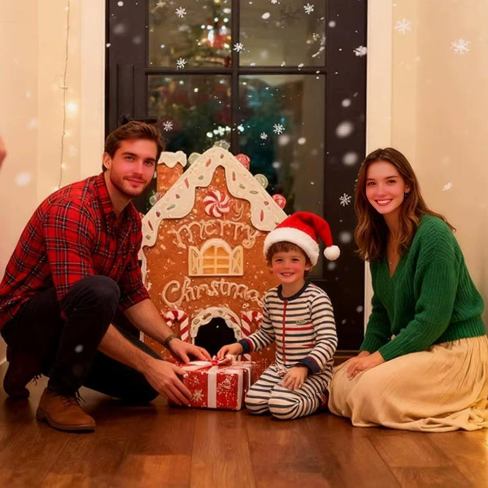 Gingerbread Golf Set Festive Party Decorations Festive Gingerbread Golf Game Set for Christmas Parties Indoor Miniature for Kids